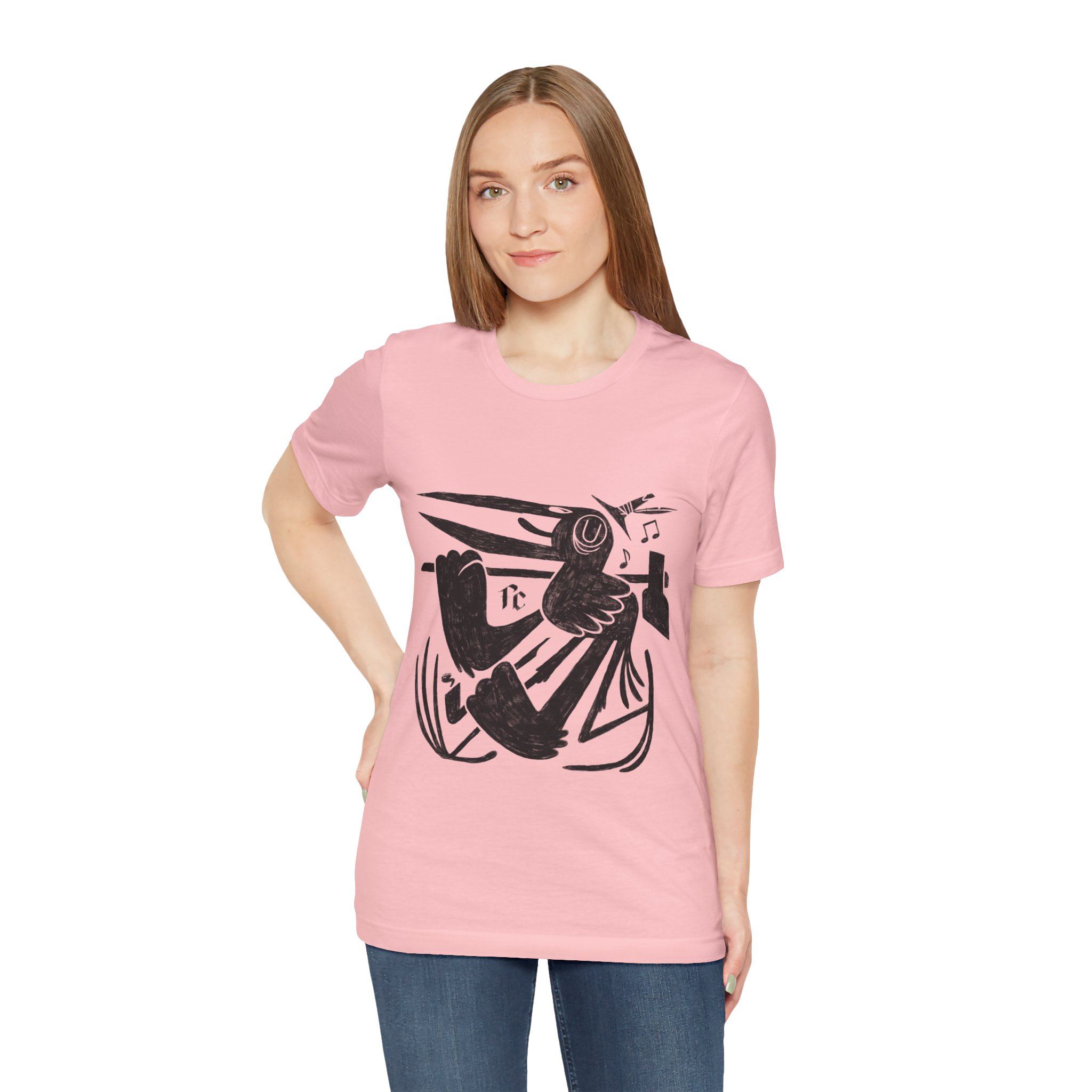 Corvus corax #1 - Unisex Jersey Short Sleeve Tee - Image 11